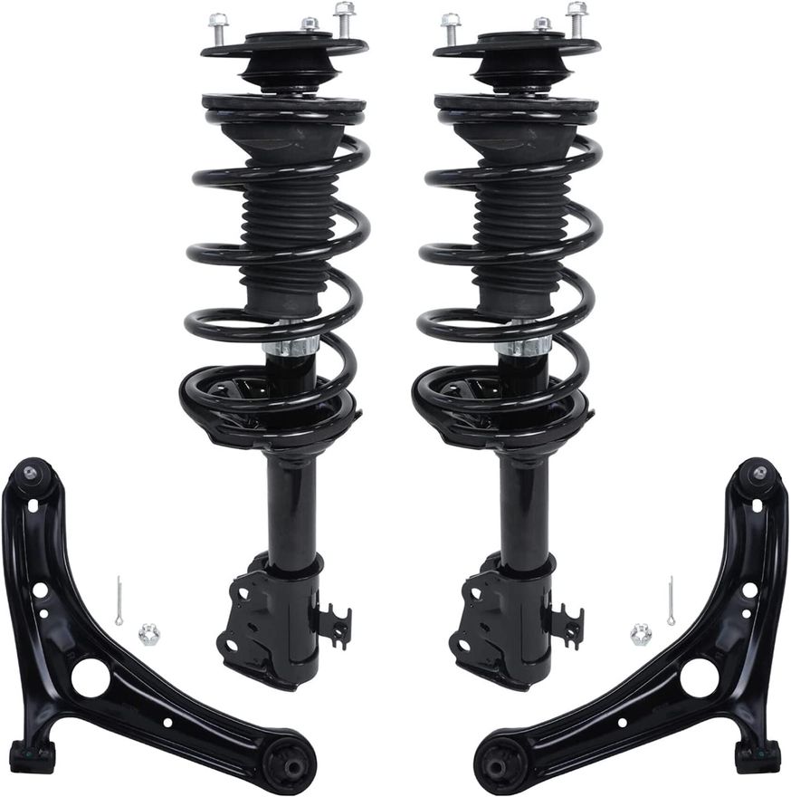 ECCPP 6-Piece Front Suspension Kit For 2000-2003 Toyota Echo - Control Arms & Tie Rods