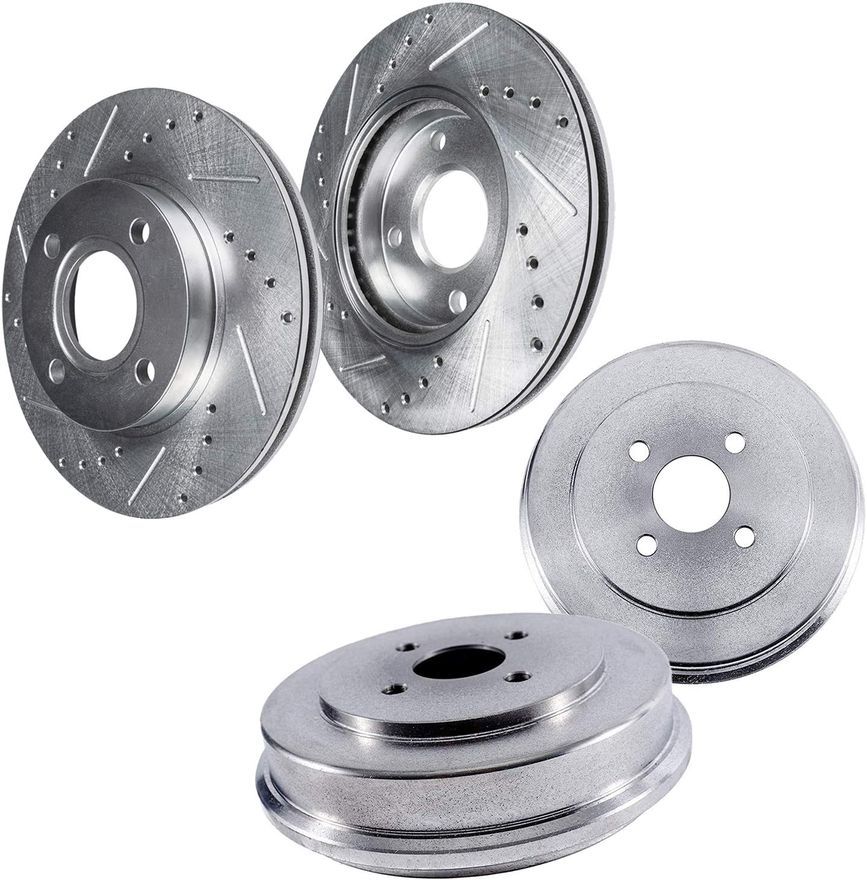 Main Image - Front Drilled Rotors Rear Drums