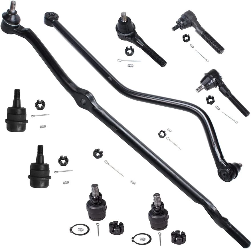 thumbnail image 2 of Complete Front Steering & Suspension Kit For Neon & PT Cruiser – Inner/Outer Tie Rods & Lower Ball Joints – Set Of 6 2 of 4
