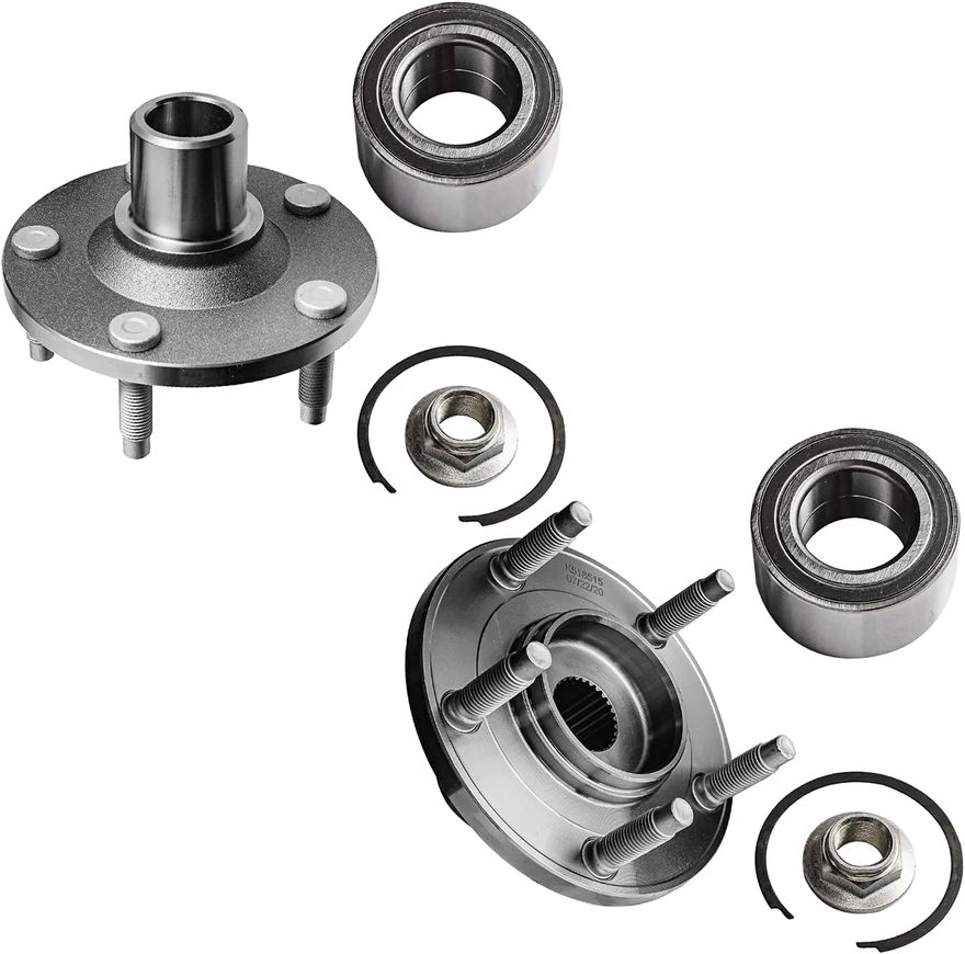 Front Wheel Hub and Bearings - 518515 x2