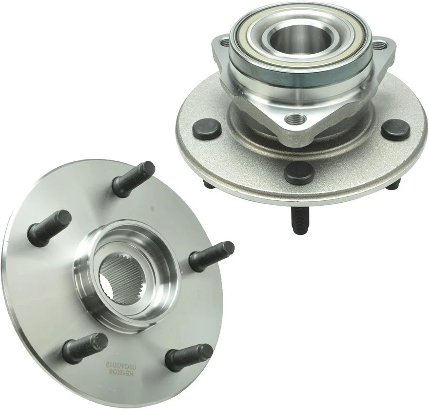 Front Wheel Hub and Bearings - 515038 x2