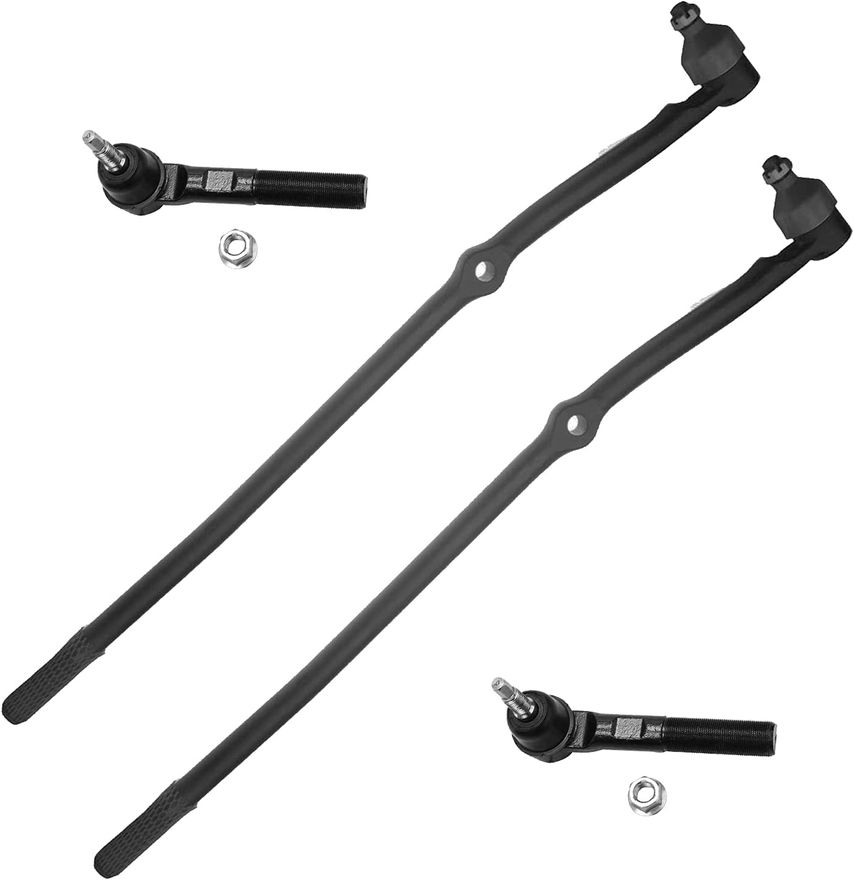 4pc Front Inner Outer Tie Rods Suspension Kit