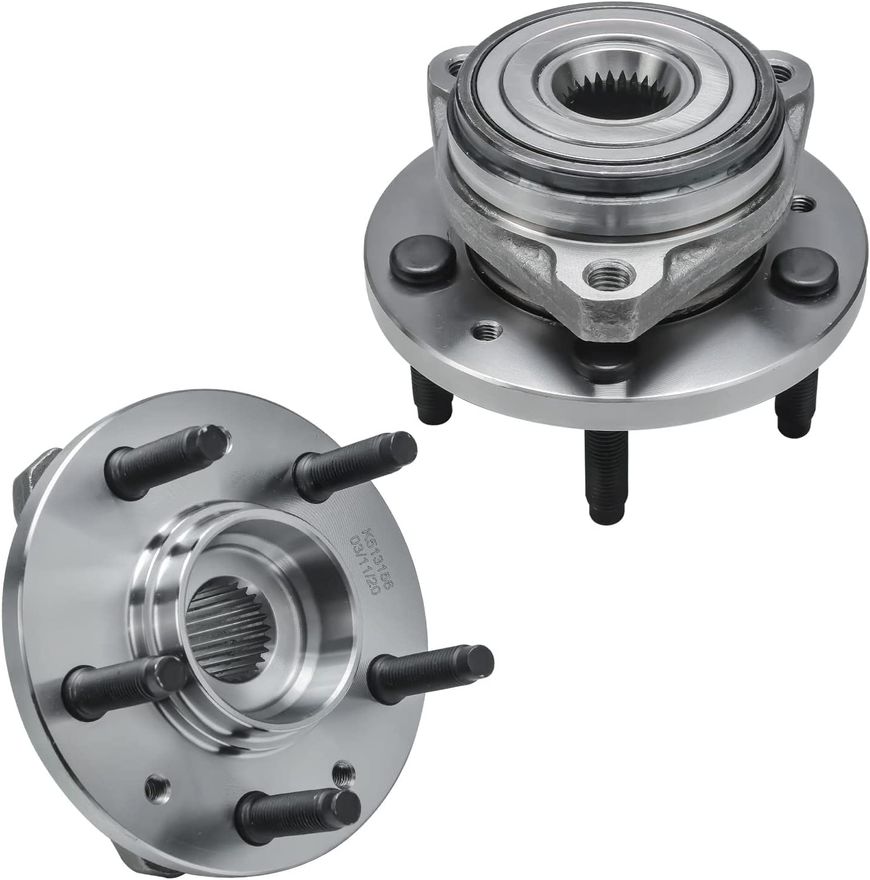 Front Wheel Hub and Bearings - 513156 x2