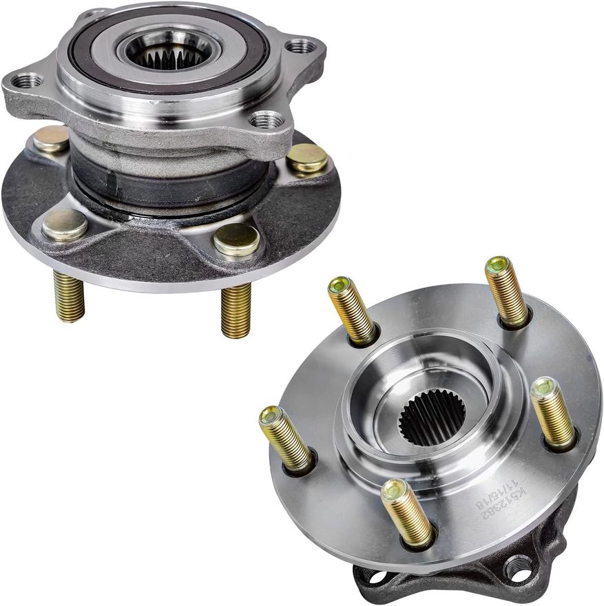 Rear Wheel Hub and Bearings - 512382 x2