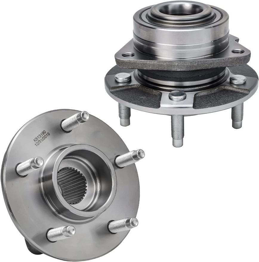 Front Wheel Hub and Bearings - 513190 x2