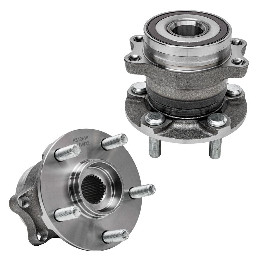 Rear Wheel Hub and Bearings - 512518 x2