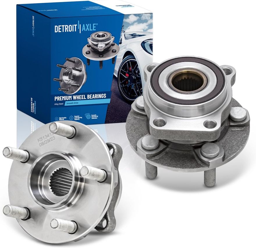 Front Wheel Hub and Bearings - 513413 x2