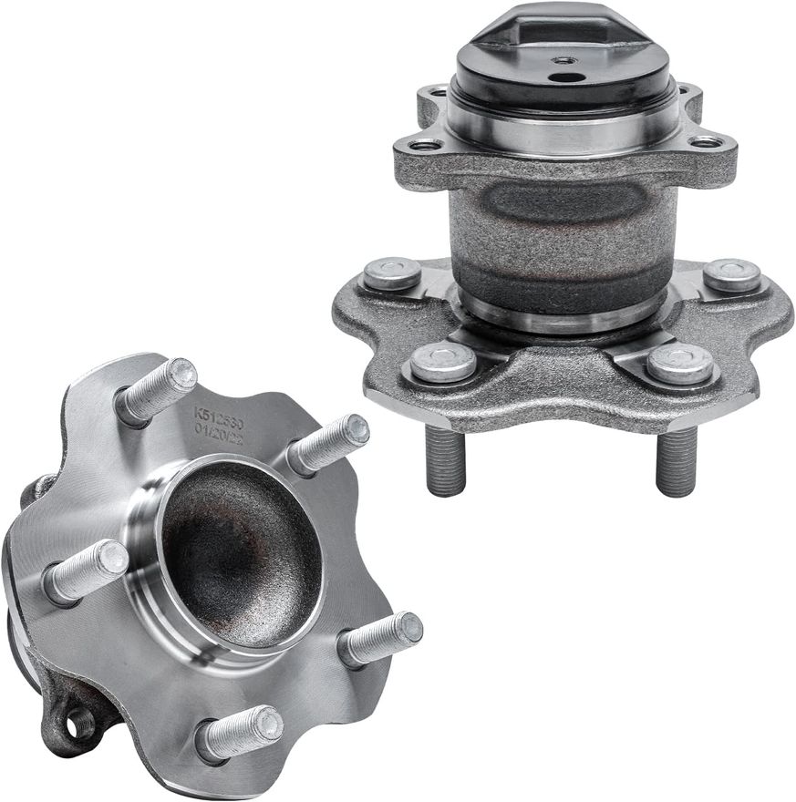 Rear Wheel Hub and Bearings - 512530 x2