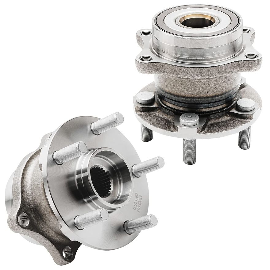 Rear Wheel Hub and Bearings (Pair)