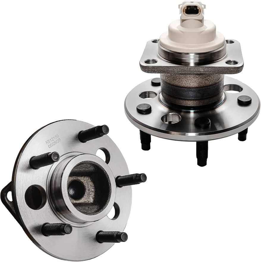 Rear Wheel Hub and Bearings (Pair)