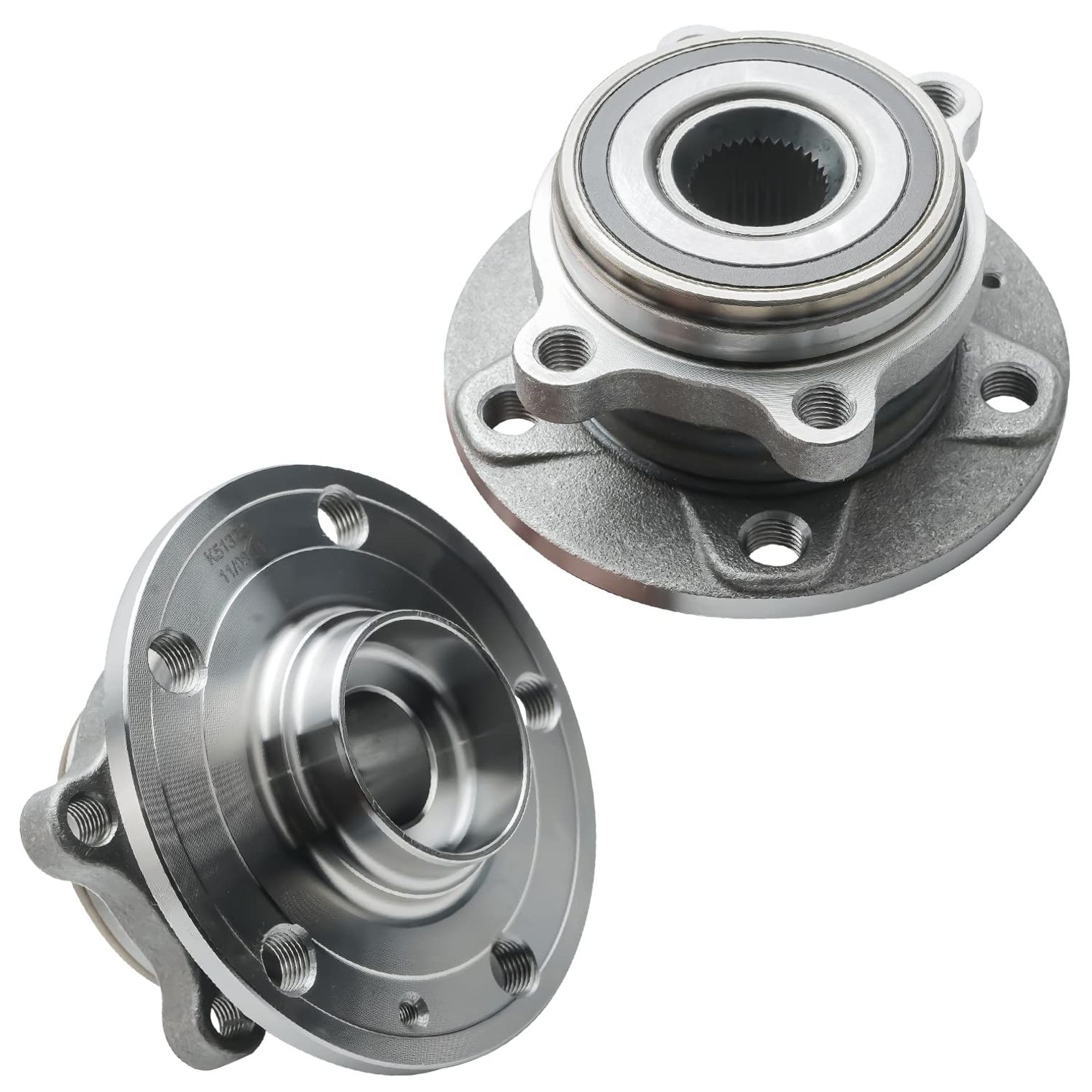 Front Wheel Hub and Bearings (Pair)
