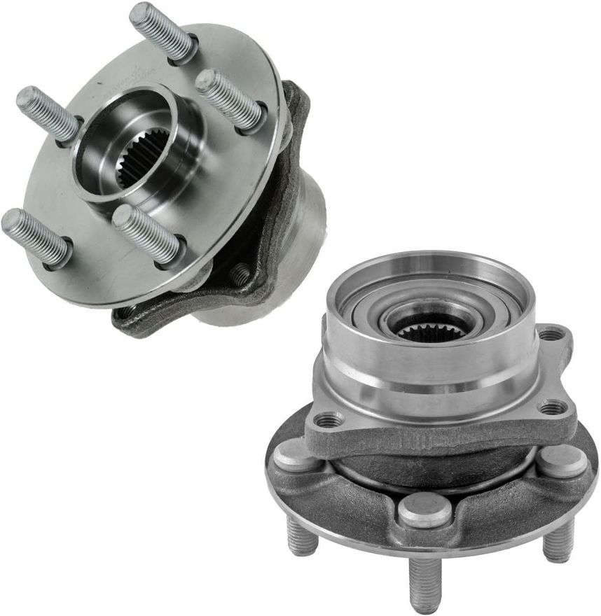 Front Wheel Hub and Bearings (Pair)