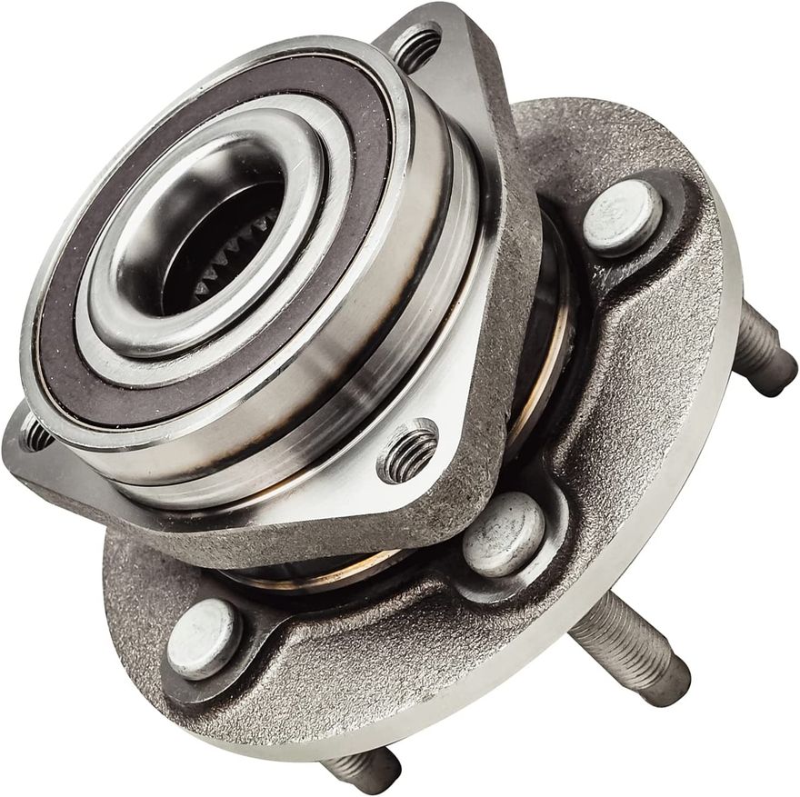 thumbnail image 2 of Front Wheel Hub Bearing Assembly (2-Pack) For 2013-2016 Cadillac ATS - Direct Replacement - Steel, 30 Spline, 5 Lug - By Higher-autoparts 2 of 5