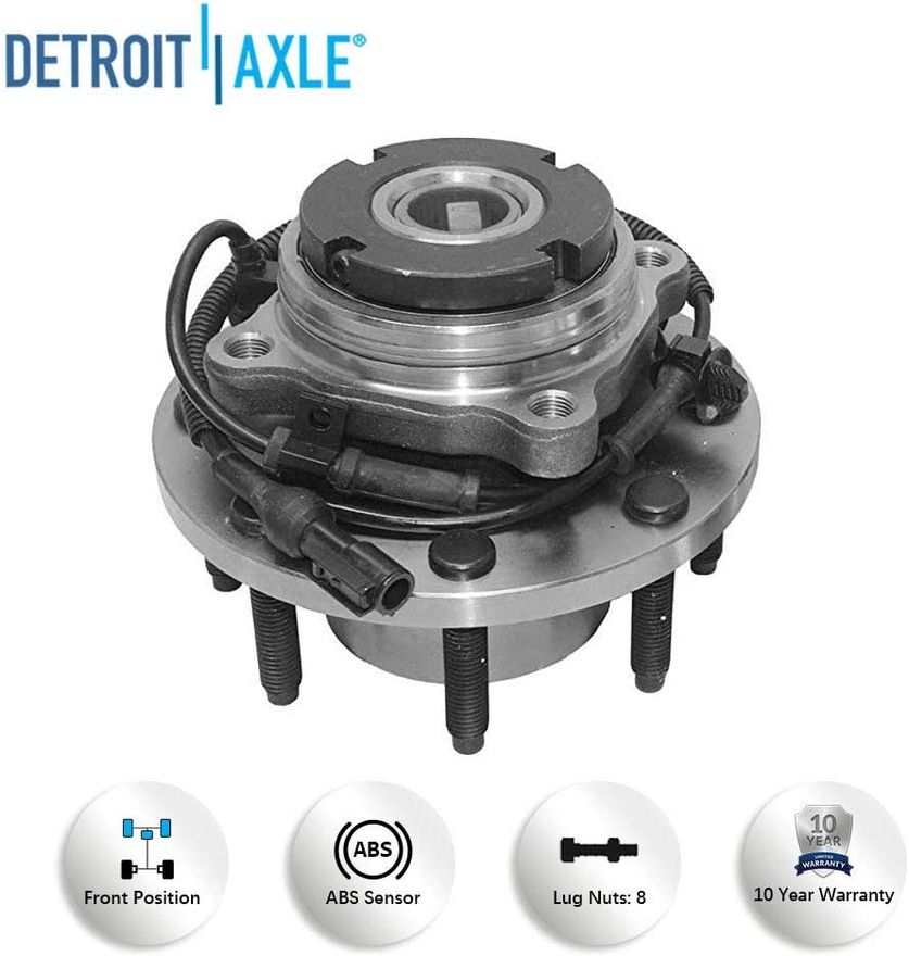 Front Driver or Passenger Side Wheel Hub and Bearing