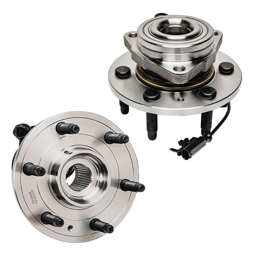 Detroit Axle Front Wheel Bearing Hub Assembly - 4WD For Chevy Silverado, GMC Sierra, Tahoe, Yukon, Cadillac Escalade (2007-2014)