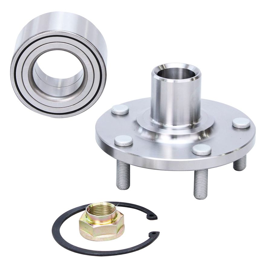 Front Wheel Hub and Bearings - 518508 x2