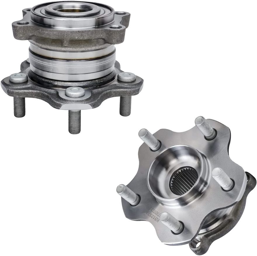 thumbnail image 2 of Rover 75 & RJ Front Or Rear Wheel Hub Bearing Kit (Pair) – 44mm ID, 82mm OD, ABS, Seals & Nuts Included 2 of 6