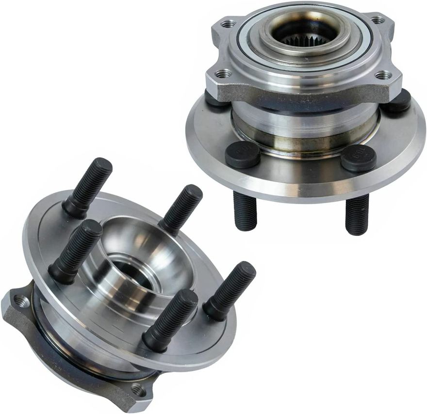 4pc Front & Rear Wheel Hub and Bearings Kit