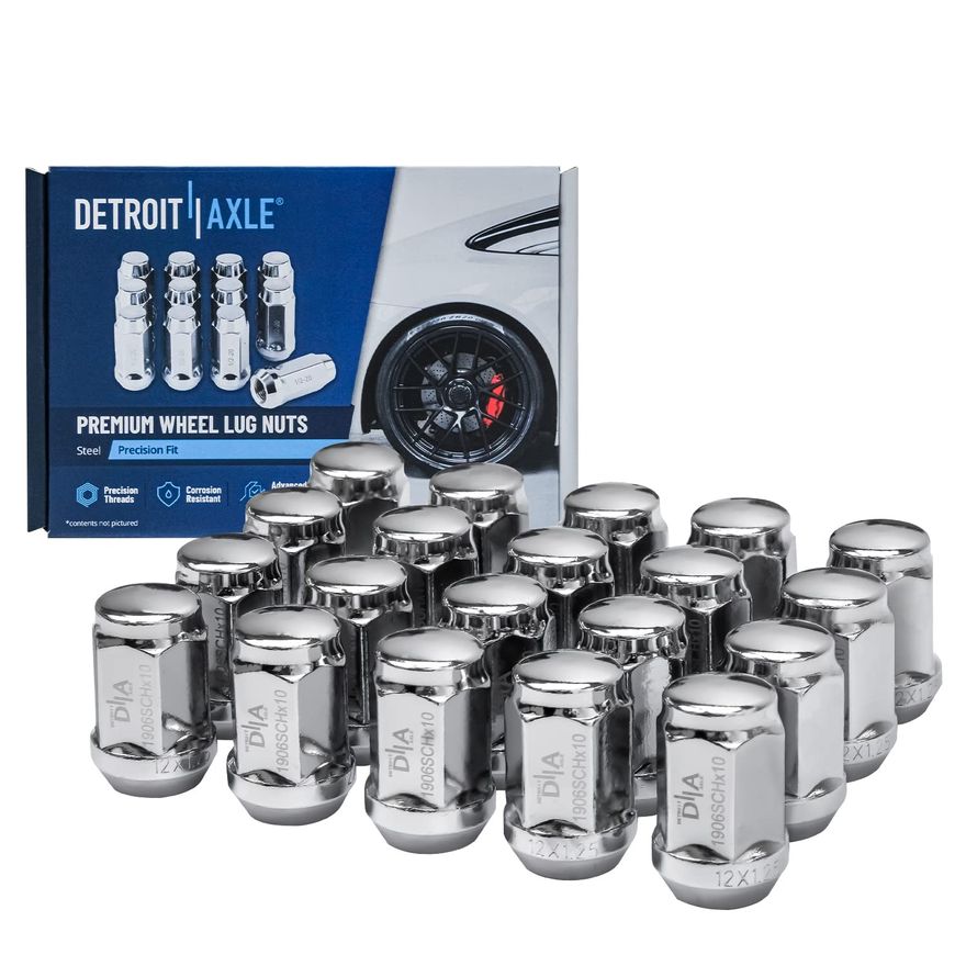 Chrome wheel lug sale nuts