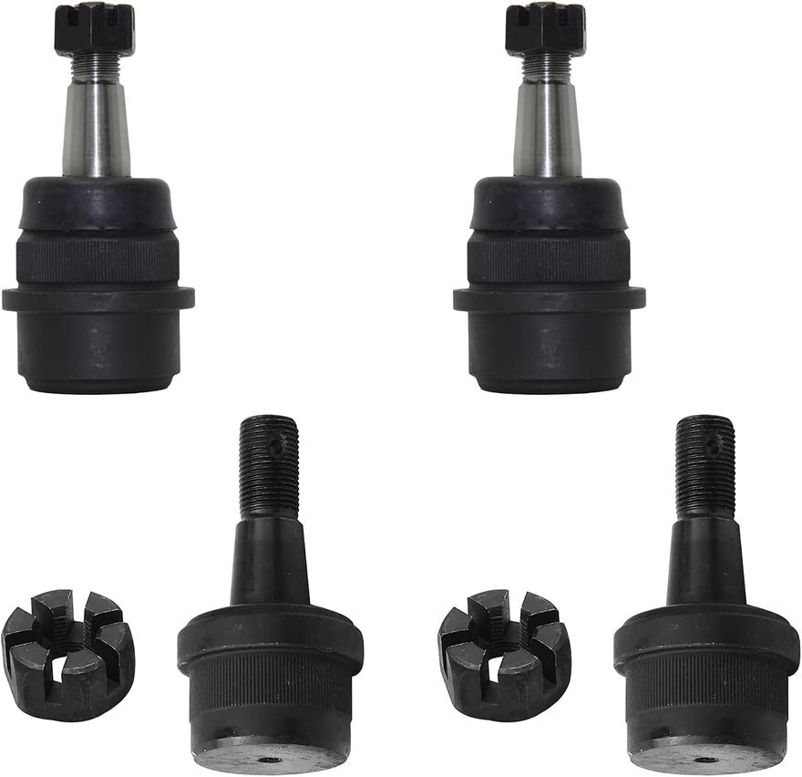 4pc Front Upper Lower Ball Joints Suspension Kit