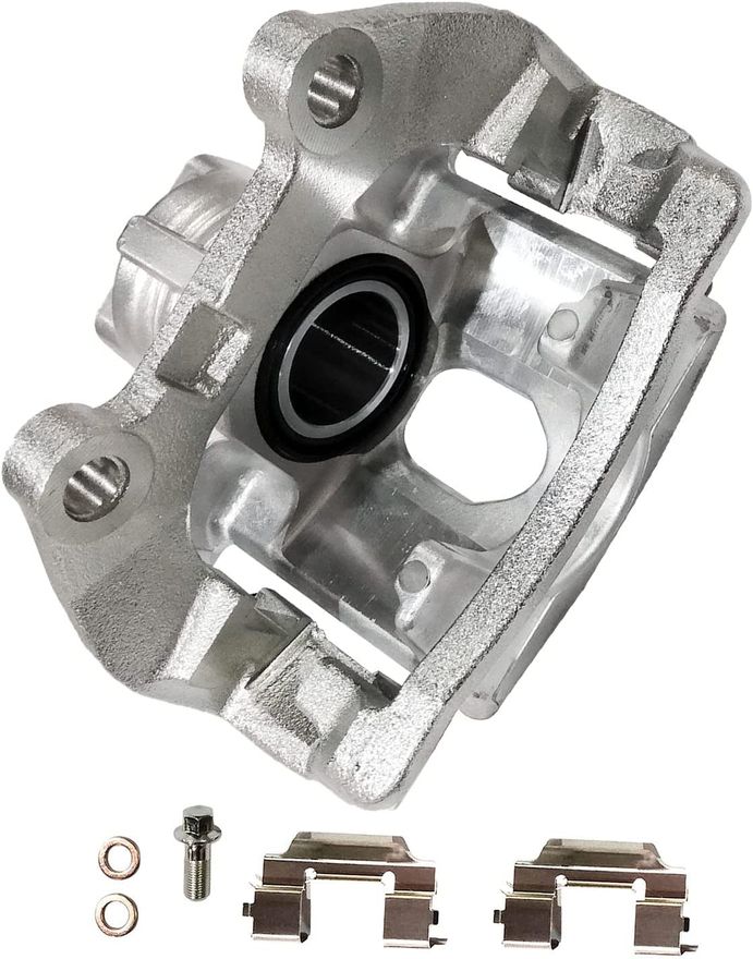 AM Autoparts New Right Rear Disc Brake Caliper W/ Bracket For Chevy GMC 3500 (2001-2010) – 10-Year Warranty