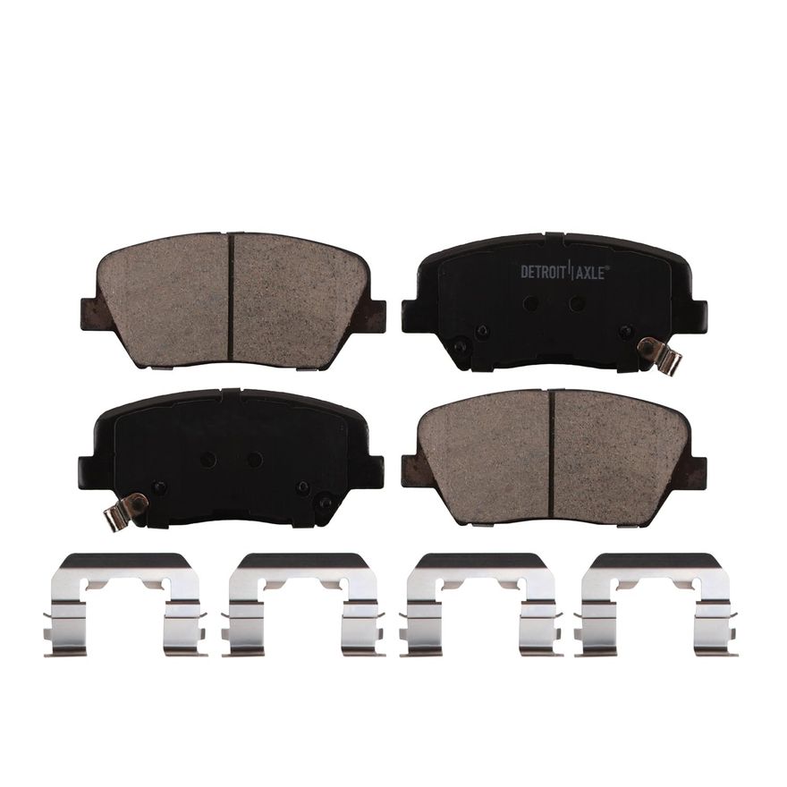 thumbnail image 2 of ACB ZONE Ceramic Brake Pad Set – Front & Rear For Kia Sorento, Hyundai Santa Fe Sport – With Hardware & Lubricant 2 of 5
