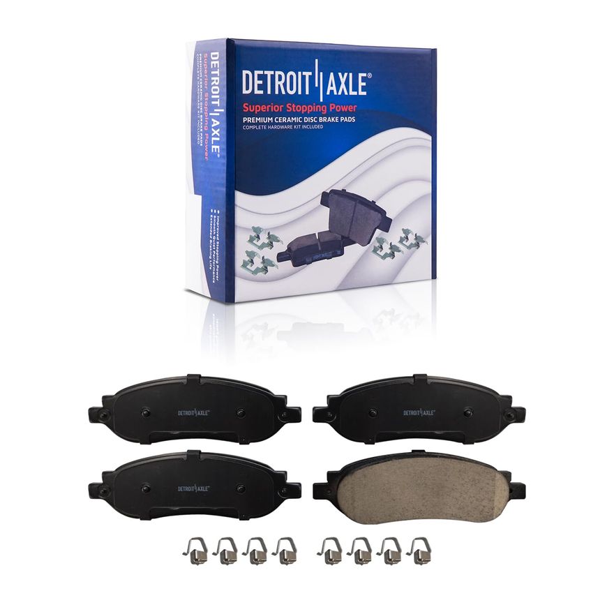 thumbnail image 2 of YXPCARS Ceramic Brake Pad Set For 2005-2007 Ford F-250 F-350 Super Duty – Front & Rear, Low Dust 2 of 5