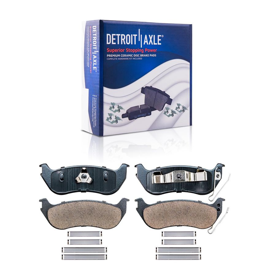 GWM Motors Front & Rear Ceramic Brake Pads Kit For Jeep Liberty 2003-2007 – Thermal Scorched