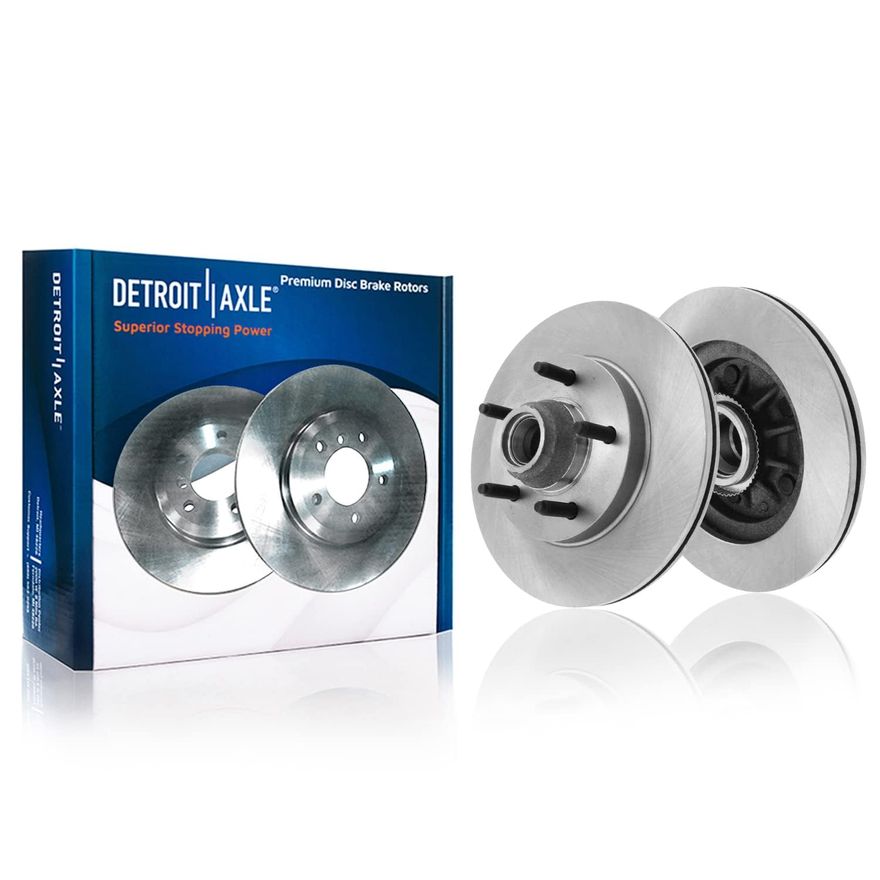 Front Disc Brake Rotors - R-54092 x2