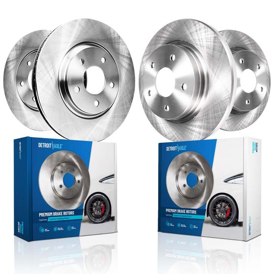 4pc Front & Rear Disc Brake Rotors Kit