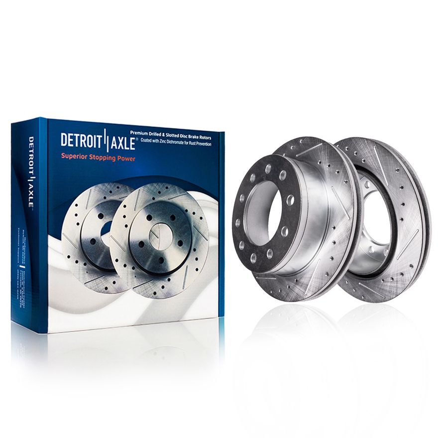 Front Drilled Disc Brake Rotor - S-800181 x2