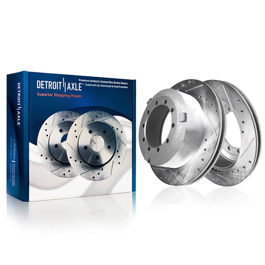 Rear Drilled Disc Brake Rotor - S-800182 x2