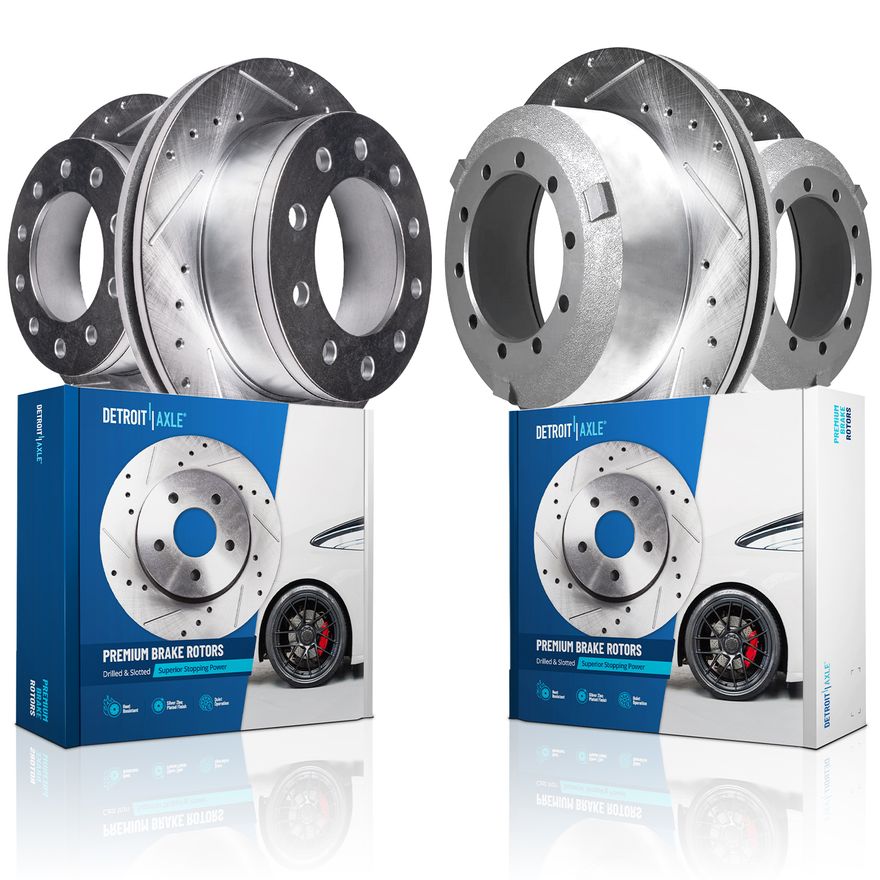 Main Image - Front & Rear Drilled Rotors Kit