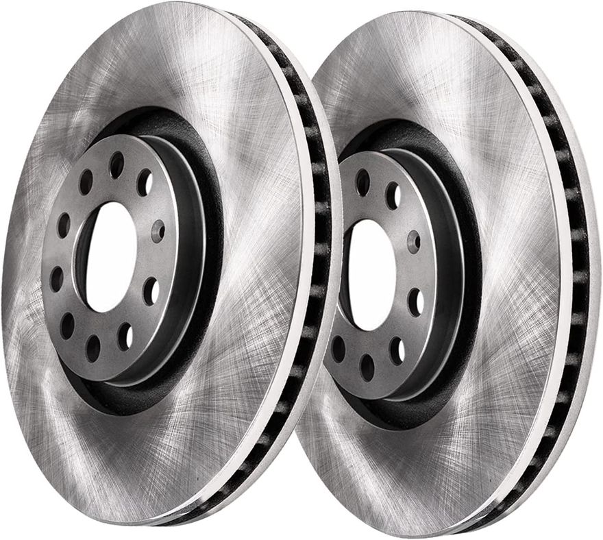 Front Disc Brake Rotors - R-34204 x2