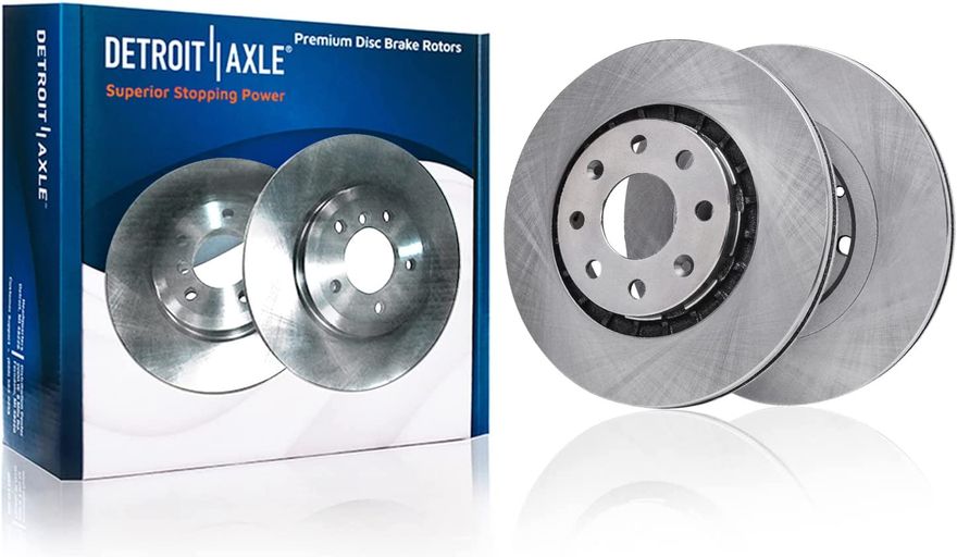 Front Disc Brake Rotors Pair For Chevy Spark 2013-2015 & Aveo 2004-2011 - Evan-Fischer Pro-Line