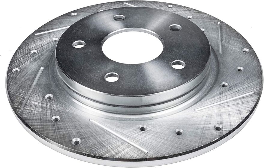 Rear Drilled Disc Brake Rotor - S-34100 x2