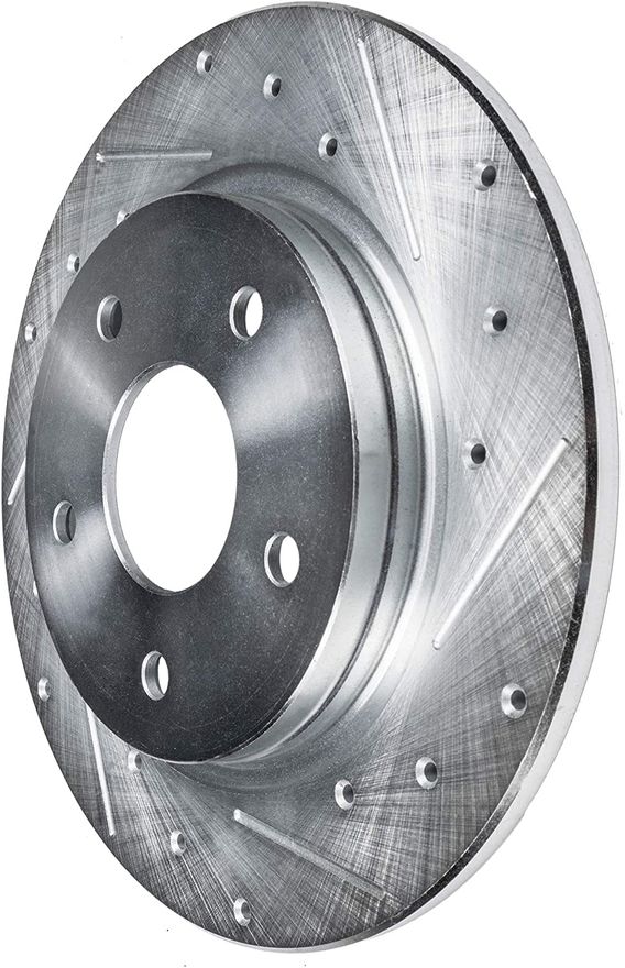 Rear Drilled Disc Brake Rotor - S-34100 x2