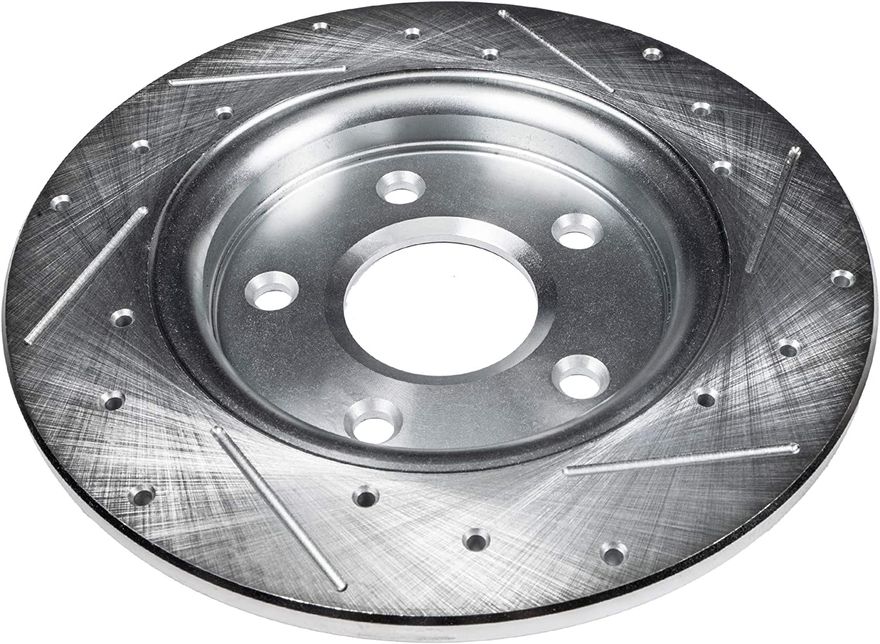 Rear Drilled Disc Brake Rotor - S-34176 x2