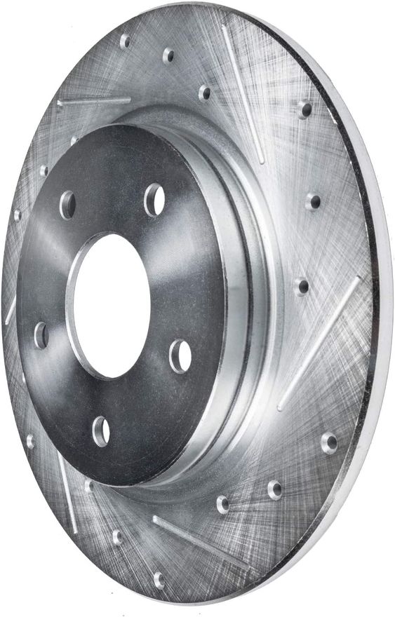 Front Drilled Disc Brake Rotor - S-34268 x2