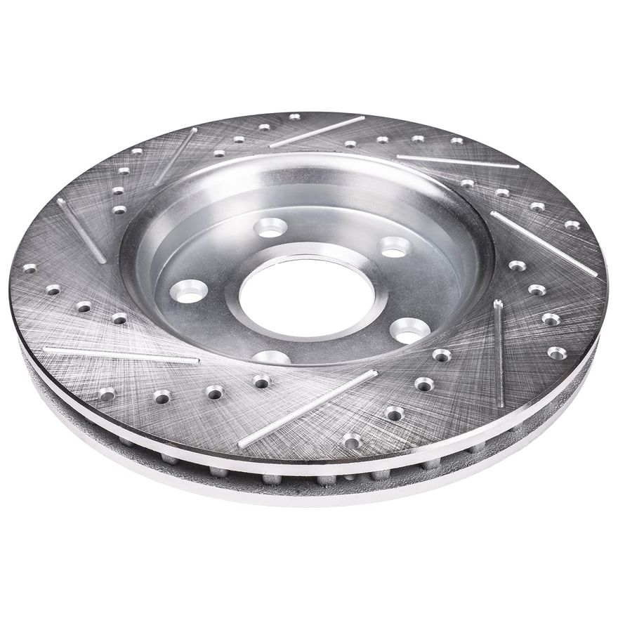 Rear Drilled Brake Rotors - S-34398 x2