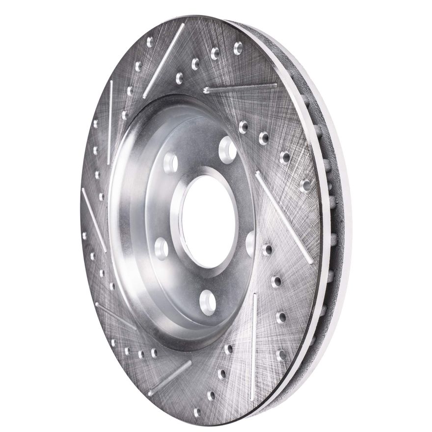 Rear Drilled Brake Rotors - S-34398 x2