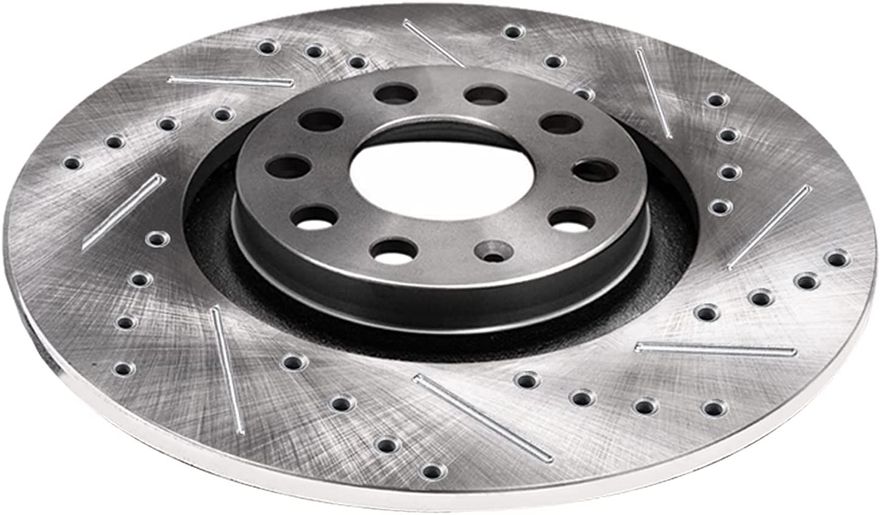 Rear Drilled Brake Rotors - S-34431 x2