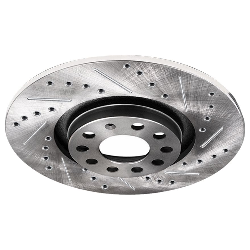 Rear Drilled Brake Rotors - S-34431 x2