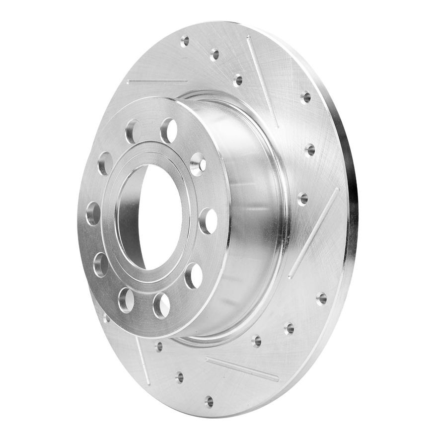 Rear Drilled Brake Rotors - S-34431 x2