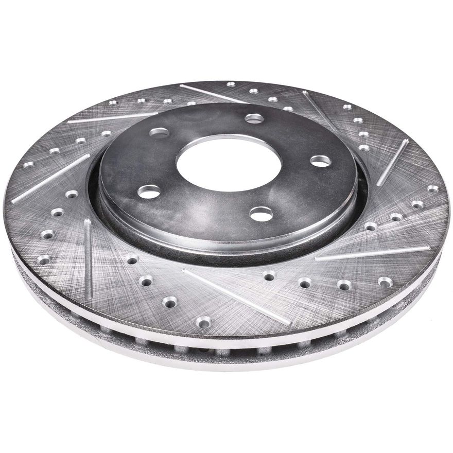 Front Drilled Brake Rotors - S-34488 x2