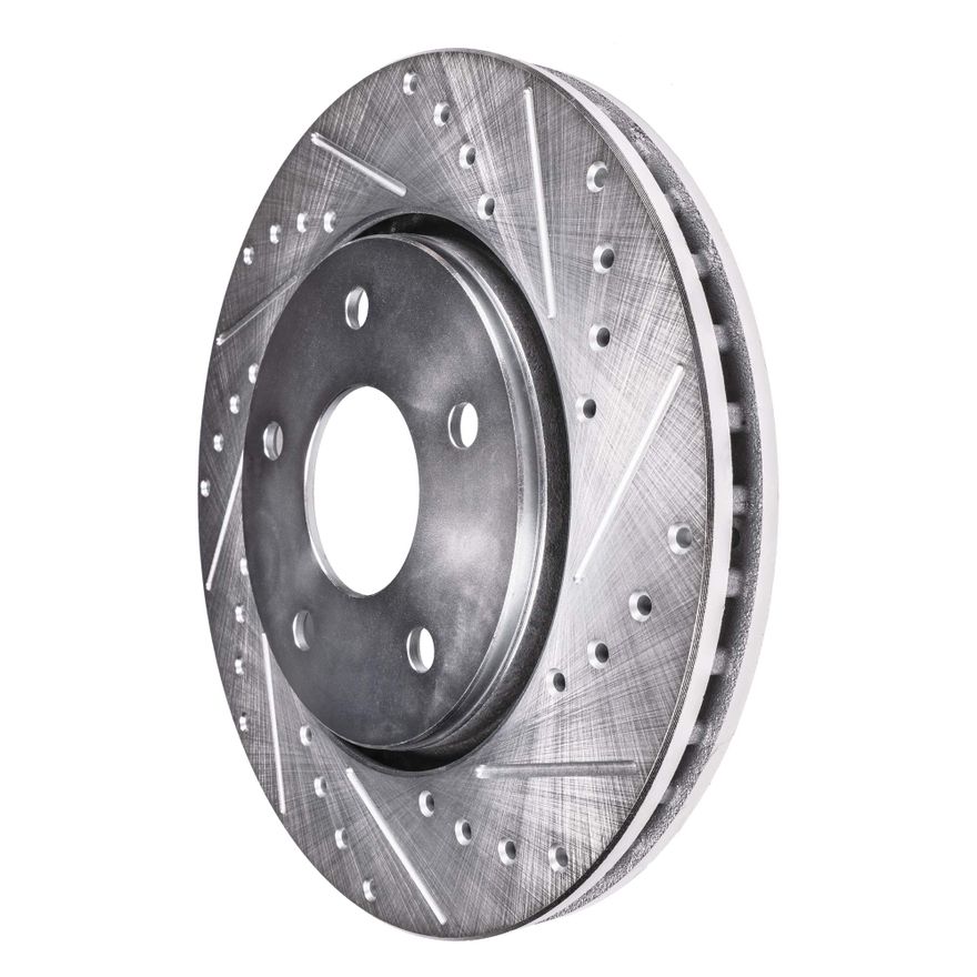 Front Drilled Brake Rotors - S-34488 x2