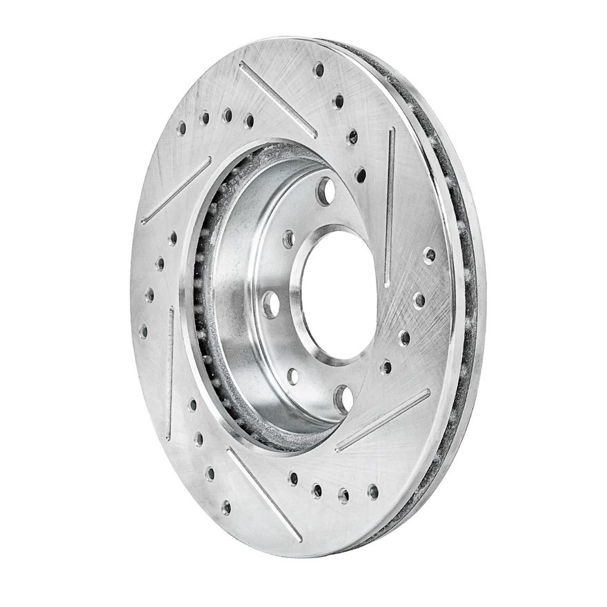 Front Drilled Brake Rotors - S-31029 x2