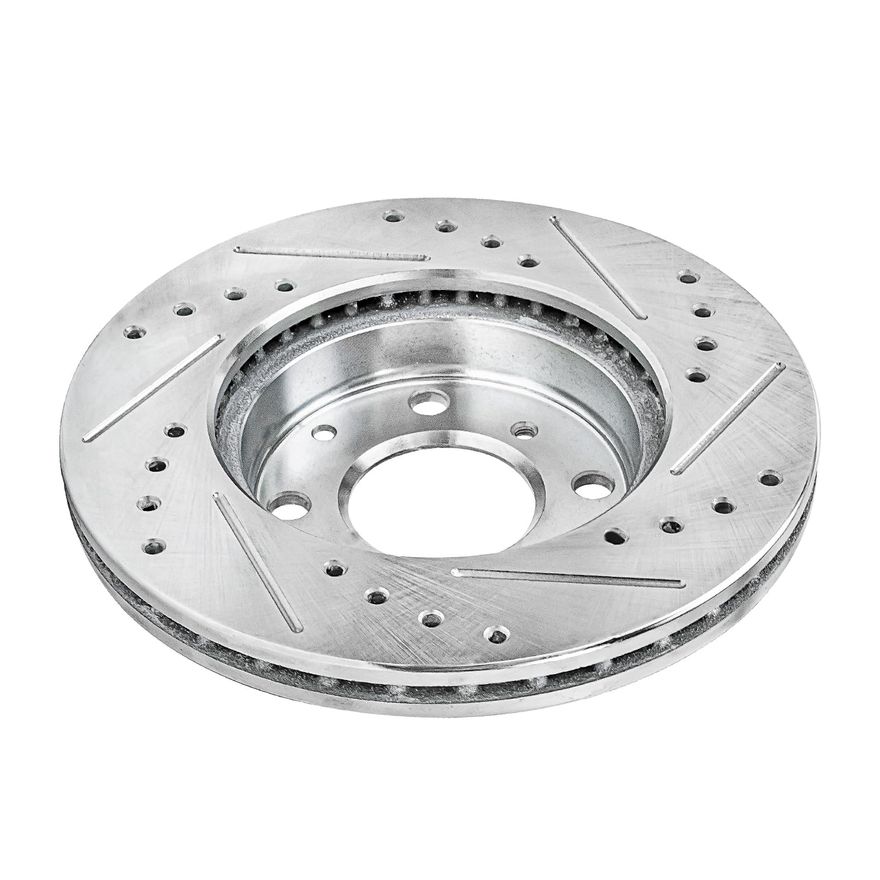 Front Drilled Brake Rotors - S-31029 x2