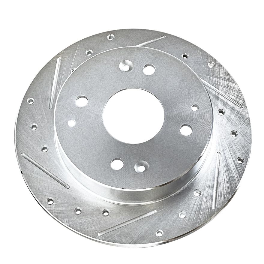 Rear Drilled Disc Brake Rotor - S-31038 x2