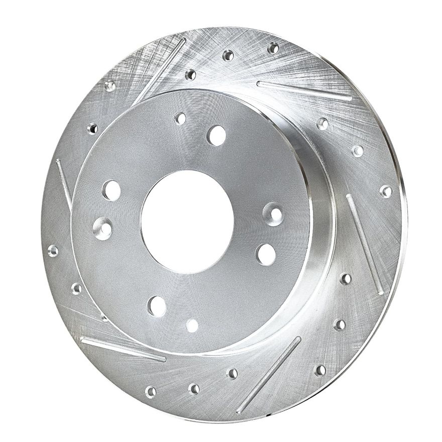 Rear Drilled Disc Brake Rotor - S-31038 x2